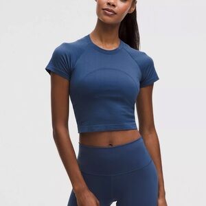 Lulu Lemon Cropped Swiftly Tech Short Sleeve 2.0